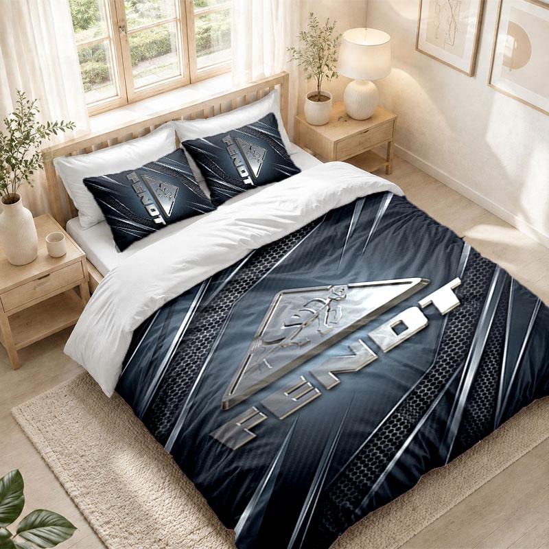 Bedding Set 1 Duvet Cover 2 Pillowcases Fendt Print Bedroom Home Decoration