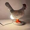 Chicken LED Lamp Resin Lifelike Chicken Laying Egg Night Light  Novel Easter Halloween Christmas