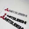 Car  3D Aluminum Badge Car Styling Body Car Side Fender Decorative Sticker For MITSUBISHI Lancer EX Competition Outlander ASX