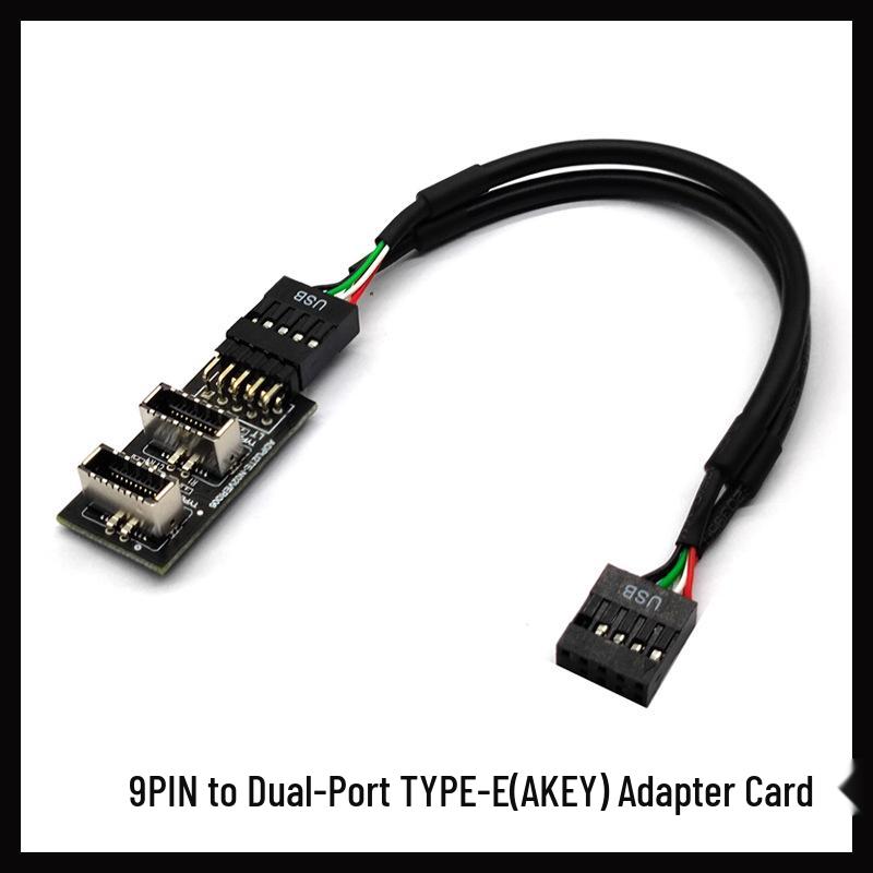 USB 3.0 Передняя 19-контактная на Type-C 3.1 Type-E 20-to-9-Pin Карта расширения Адаптер