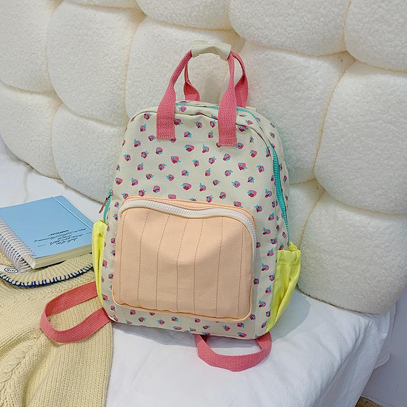 Schoolbag cute schoolbag female junior high school student large capacity ins Mori versatile floral backpack female sweet travel backpack