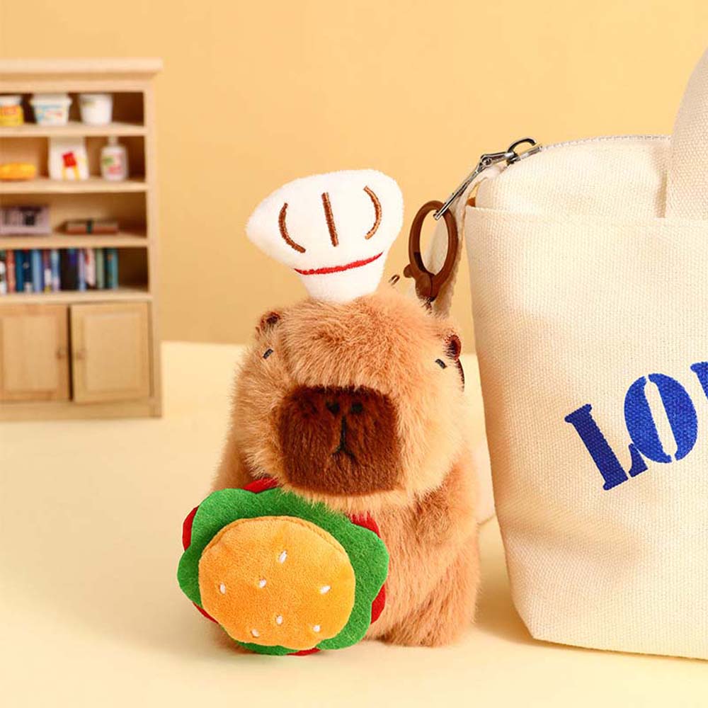 Animals Plush Capybara Keychain Capybara Guinea Pig Pendant Capybara Keyring  Unisex
