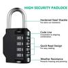Zinc Alloy Combination Lock 4 Digit Suitcase Lock Creative Padlock with Combination  Outdoor