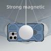 For iPhone 16 Pro Magnetic Case Rotating Metal Kickstand Shockproof PC+TPU Phone Back Cover