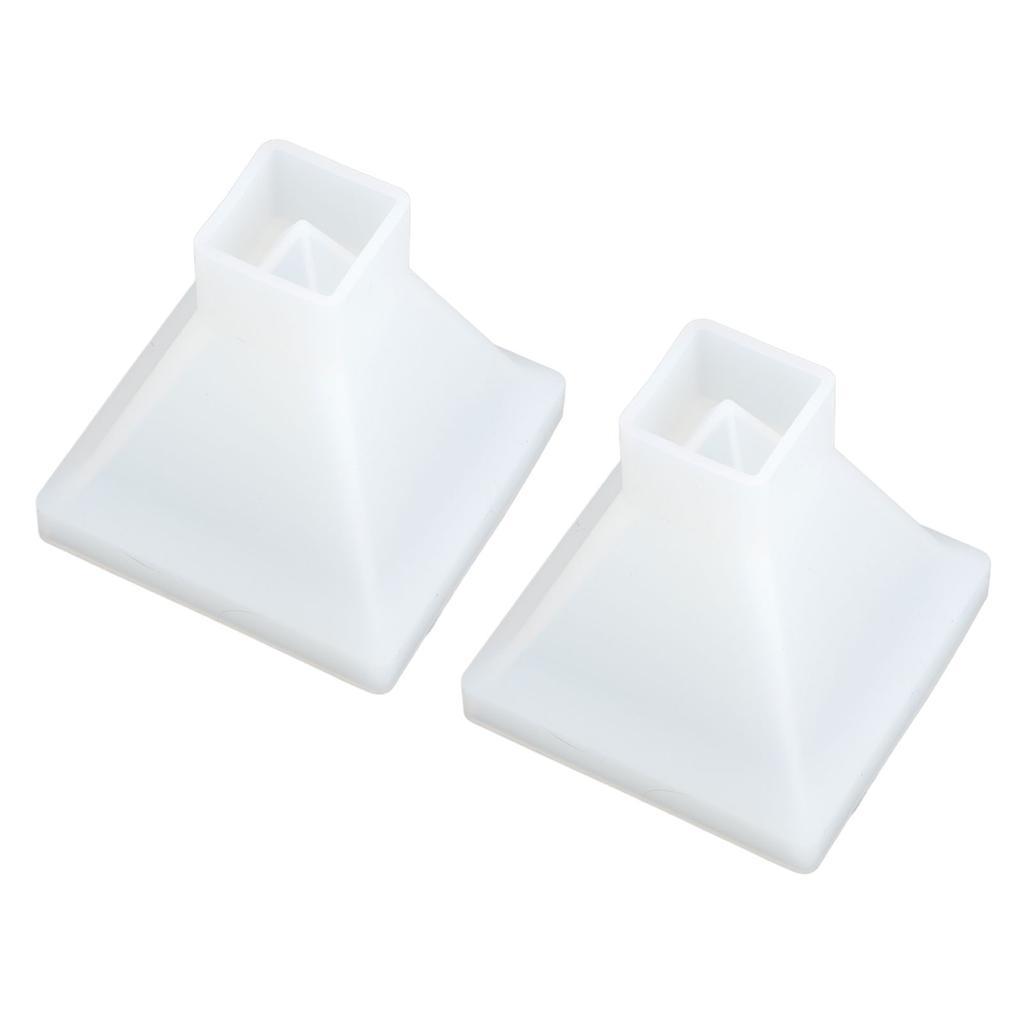 2 шт. Формы-пирамиды DIY Кристальная эпоксидная форма Большая пирамида Силиконовая ручная работа Эпоксидная смола Форма Домашнее украшение