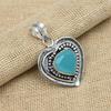 Синий халцедон драгоценный камень ручной работы из стерлингового серебра 925 пробы свадебный подарок кулон ювелирные изделия