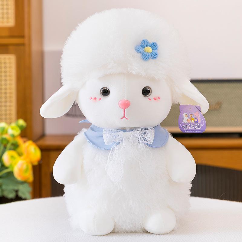 Милая сладкая игрушка-барашек из плюша, кукла для бросания на свадьбу, кукла из автомата, подарок девочке на день рождения, украшение для спальни