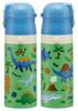 Skater Water 420ml or 350ml Dinosaur Size Small Stainless Sports Water Children's Bottle, 2-Way, (Direct Drink) (Cup Drink), Design, 26, Boys,