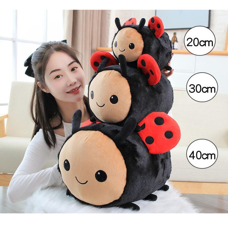 Плюшевая игрушка «Пчела», супермягкая плюшевая игрушка-кукла «Пчела», подушка с мультяшной летающей пчелой, божьей коровкой и насекомыми, мягкая игрушка для девочек, мальчиков и младенцев