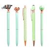 Flowing Glitter Writing Tool 5PCS Metal Diamond Ballpoint Pens, with Sparkling Rhinestone Decor, Professional Stationery Smooth Press Mechanism