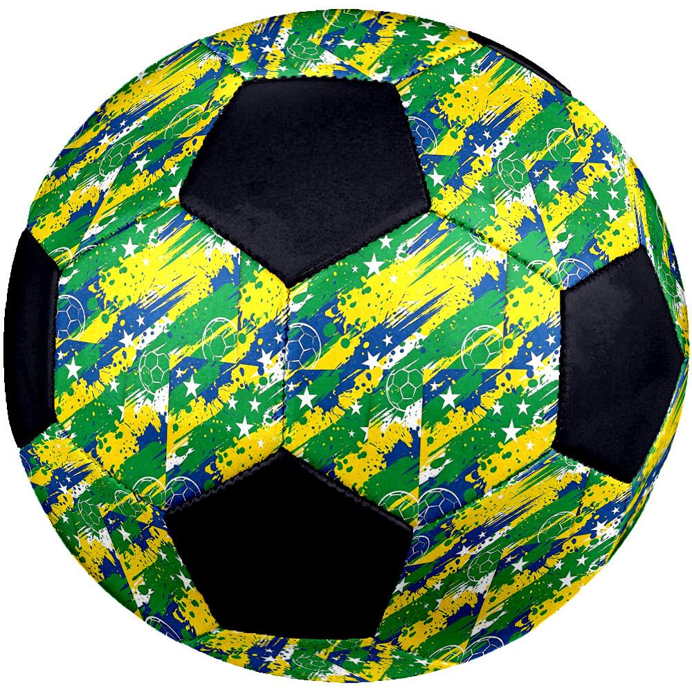 1pc Brazilian Soccer Stars Lightweight PVC Training Soccer Ball, Size 5, Suitable for Indoor and Outdoor TrainingGift y60325