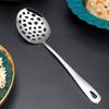 304 Stainless Steel Thicken Kitchen Public Spoon BBQ Spatula Long Handle Serving Soup Spoon Colander Salad Fork Cooking Utensils