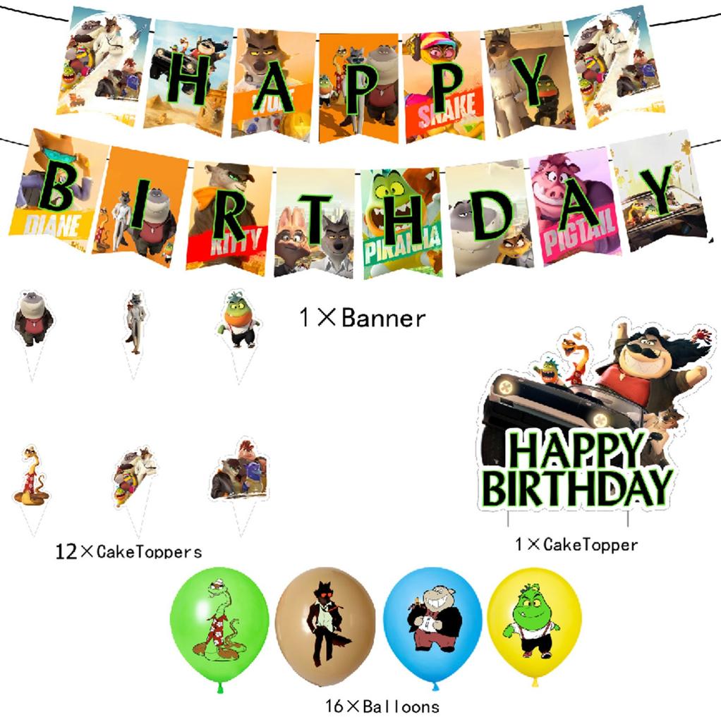 Тематическая вечеринка, украшение на детский день рождения, набор украшений