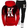 King Hoodies and Blouses Splash Ink Sweatshirt Unisex Suit Sportswear Women's Set of Two Pieces for Women Clothes Sports Suits