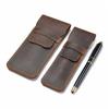 Handmade Genuine Leather Pen Bag Cowhide Pencil Bag Vintage Retro Style Accessories For Travel Journal