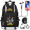 Naruto Print USB Charging Backpack Teen Student Large Capacity Travel Casual School Bag For Boys Girls