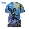 Unisex's Classic Manga Cartoon Casual Harajuku Style Streetwear Top Japanese Anime Saint Seiya Print Short-sleeved T Shirt