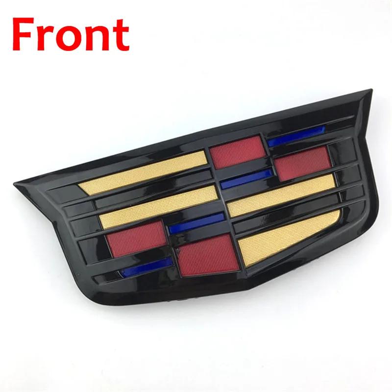 Car Front Grille Emblem Sticker for Cadillac XTS XT5 XT6 ATSL SRX BLS CT4 CT5 CT6 Auto Tailgate Trunk Badge Modifiction Decals