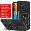 Slide Lens Protect Funda for VIVO V25 5G Case for Vivo V27 Pro V27E V25E V23E V23 V21E Y35 Y16 Y55 Y76 Y33 X80 Lite Y02 Cover