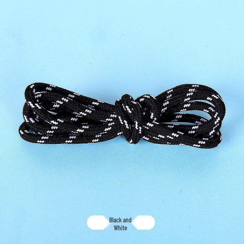 Round Non-Slip Durable Shoelaces for Martin Boots - Vertical Stripes for Outdoor Shoes