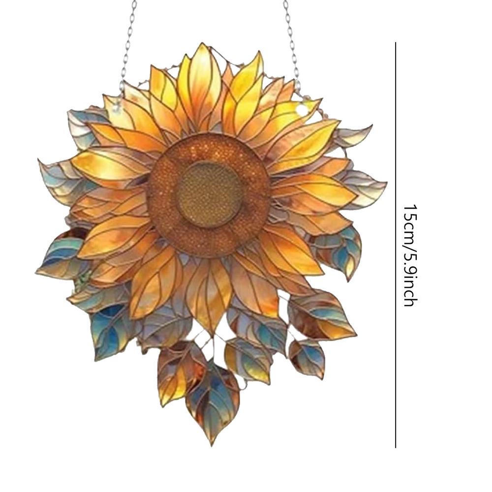 Подсолнух Акриловый настенный декор Подсолнух Растение Декор Дверь Окно Подвесной Декоративный Декор Спальня Декор Комнаты Эстетика