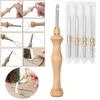 Adjustable Knitting Embroidery Pen Kit Punch Needle Weaving Tools for DIY Craft Cross Stitch Sewing Accessories