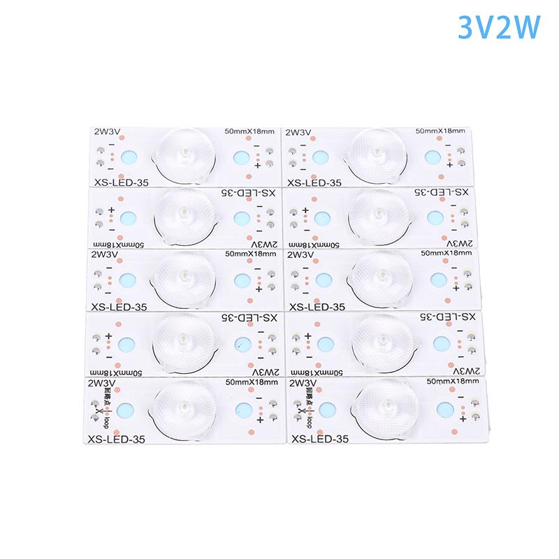 10 шт. 3 В 6 В 2 Вт лампы с оптическим фильтром Len для телевизора 24-108 дюймов универсальная светодиодная подсветка полосы телевизора ремонт простое обслуживание