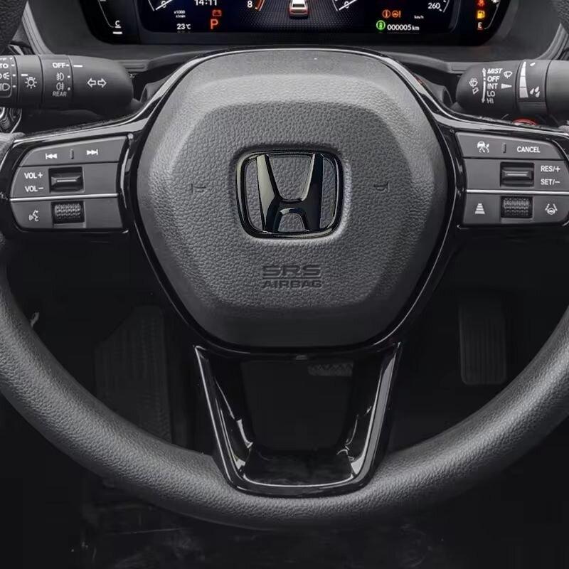 fxsh5 1Pcs Car Steering Wheel Decoration Sticker Badge Auto Styling For Honda Civci CRV Accord Mugen Prelude FIT City CRZ CRX Jazz D