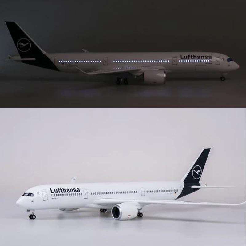 Масштаб 1/142 47см Самолет A350 Модель самолета авиакомпании Lufthansa Литой смоляной самолет Модель самолета Lufthansa A350 Коллекционная Выставочная
