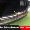 Для Subaru Forester SK 2018    Стальная Накладка на Задний Бампер Багажника Отделка Дверь Багажника Порог Защита Автоаксессуары