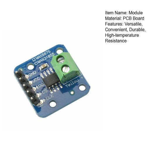 Модуль измерения температуры MAX31855 Модуль датчика температуры термопары типа K Электронный аксессуар