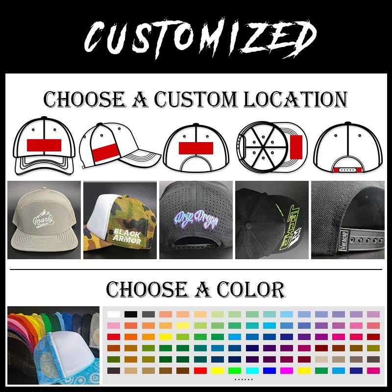 6-Panel Baseball Caps Custom Logo Embroidery and Printing High Quality Sun Protection Outdoor Cycling Unisex Sun Hats