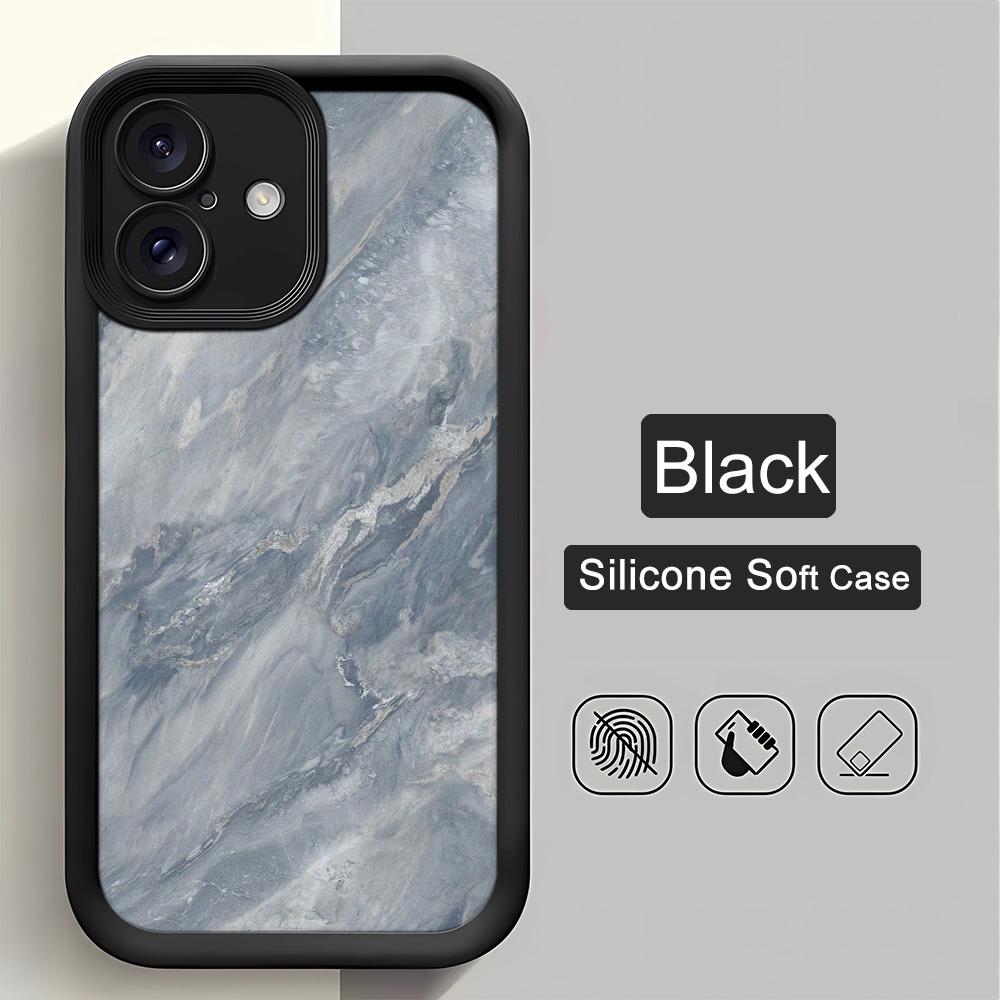 Чехол для телефона с мраморным узором для iPhone 17 Air 16 Pro Max 15 14 13 12 11 Мягкий чехол для iPhone 16 15 14 Plus Чехол Cover Funda