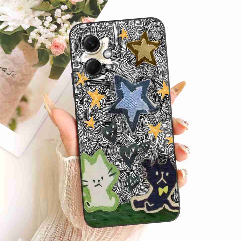 Fashion Paint For Redmi Note 12 5G 22111317I Case Cartoon Panda Silicone Cover For Redmi Note12 note 12 5G 22111317G Phone Shell