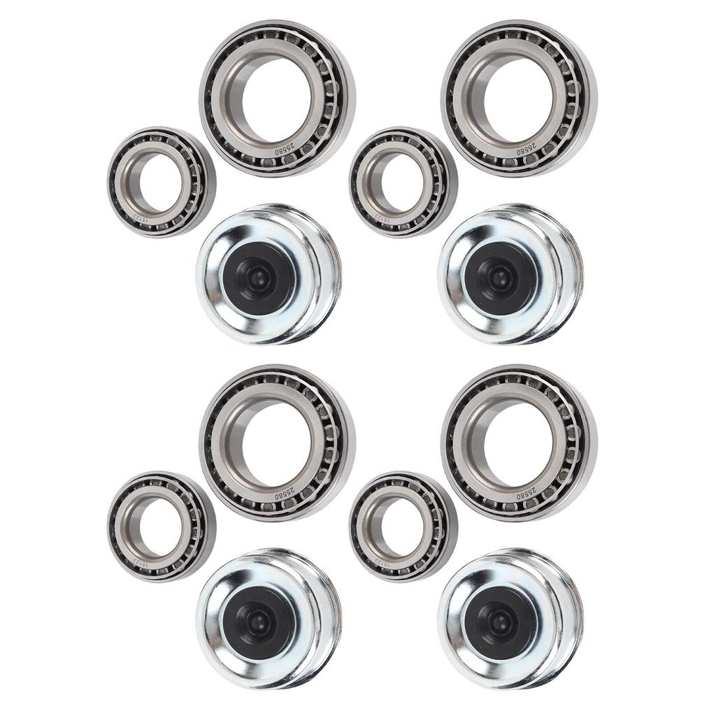 4 Set Trailer Wheel Hub Kit 25520 15123 245 Bearings 21333TB 10 10 22333TB 10 36 Seal Cotter Pin Fit 5200 6000lb Axles