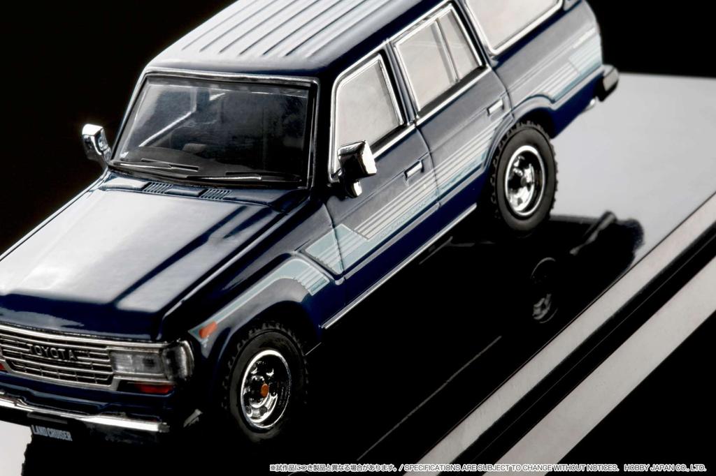 Hobby JAPAN Toyota LANDCRUISER 60 GX 1988 Optional Side Sticker Blue Finished Product HJ642039BBL 1/64 /