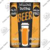 Decor Beer Vintage Tin Signs Plaque Metal Plates Retro Poster Wall Art Stickers for Bar Pub Club Man Cave Room Decoration