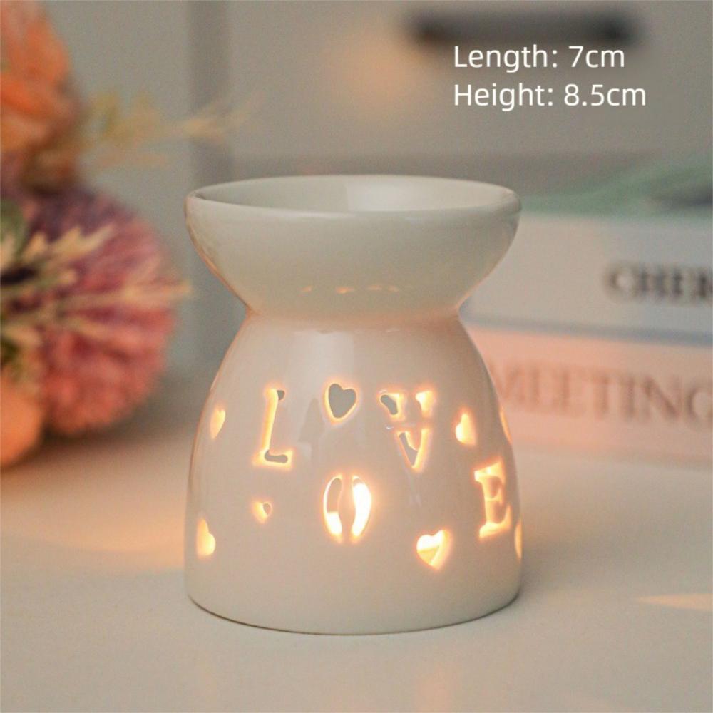 Ceramic Candle Lamps Essential Oil Burners Aroma Burner Incense Lamps  Home Living Room Decoration