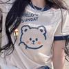 Cartoon Teddy Bear Short-Sleeved T-Shirt
