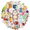 35pcs Cute Holiday Stickers Cartoon Objects Stickers Animal Stickers For DIY Phone Laptop Scrapbook Bike Laptop
