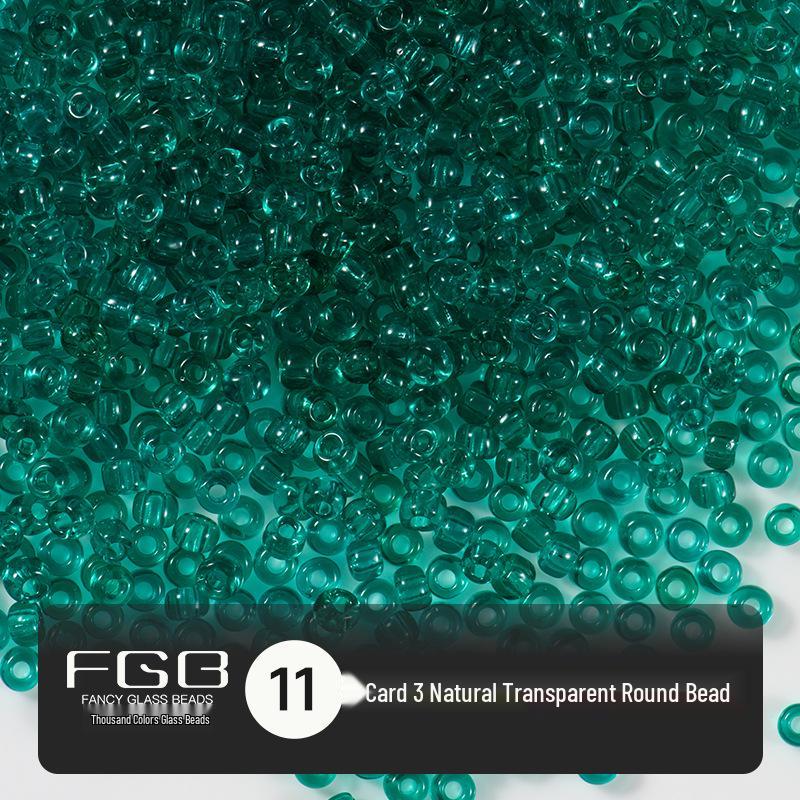 Thousand Colors 3mm Transparent Glass Seed Beads: Non-Fading DIY Jewelry Accessories