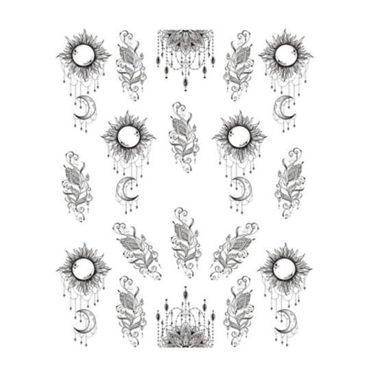 Цветочные перья простой рисунок женские наклейки для ногтей наклейка DIY маникюрные инструменты