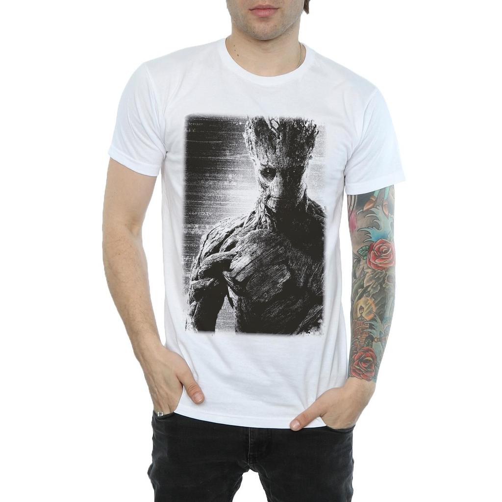 Marvel Мужская футболка с постером Стражей Галактики Грут