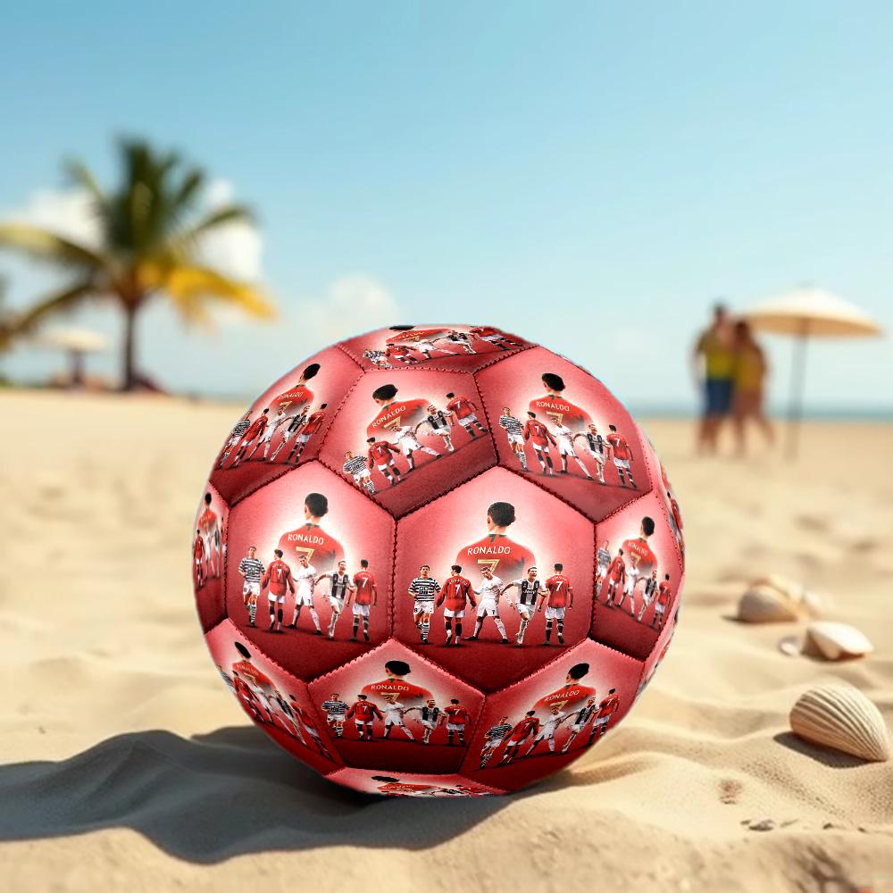 Ronaldo's Legacy In Football Soccer Ball Size 5 Football Machine Sewn Outdoor Universal Football perfect gift for sports enthusiasts