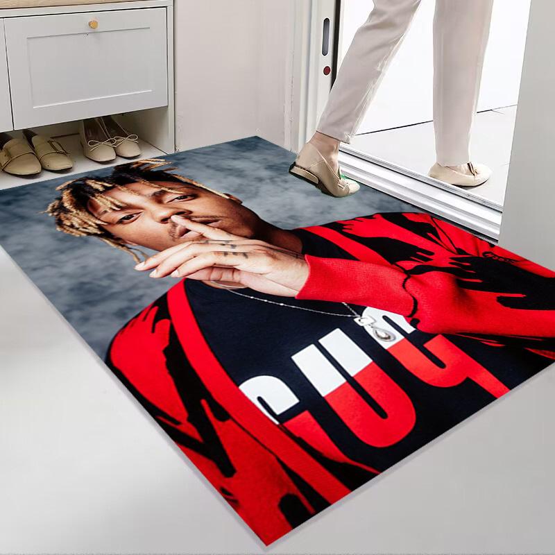 Juice Wrld: Ковер Legacy Music Passion с печатью Подходит для всех сезонов Коврик для ванной Модная подушка для офисного кресла