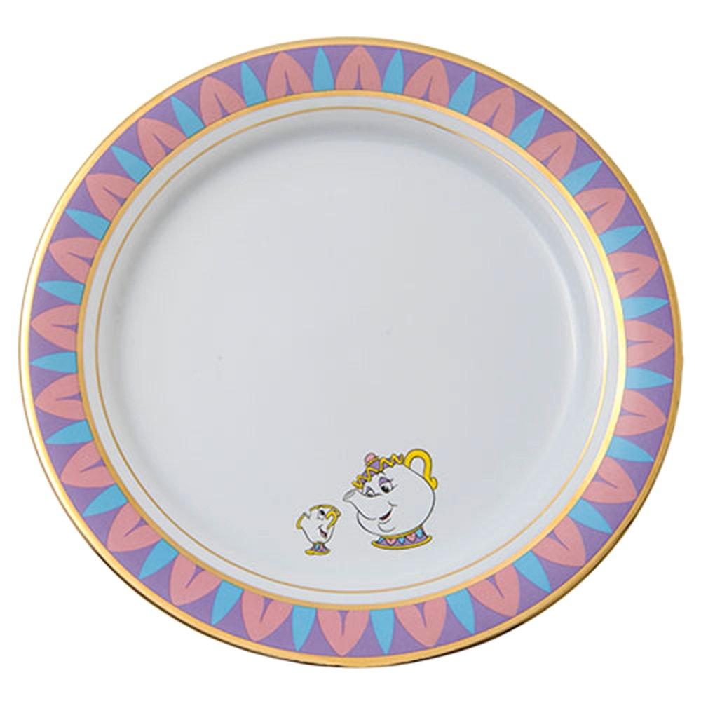 Beauty and the Beast Elegant Plate Potts Disney Tableware Exclusive Merchandise (Mrs. & Chip) (Resort Souvenir)