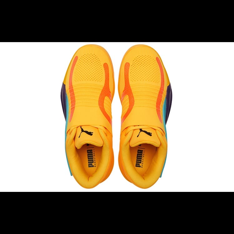 Puma Rise Nitro Мужские низкие баскетбольные кроссовки Желтые 377012-01