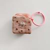 Ins розовый печенье мультфильм 3d рельефный круглый брелок чехол для наушников для Apple Airpod 2 3 Pro 2nd 1 беспроводная Bluetooth зарядная коробка