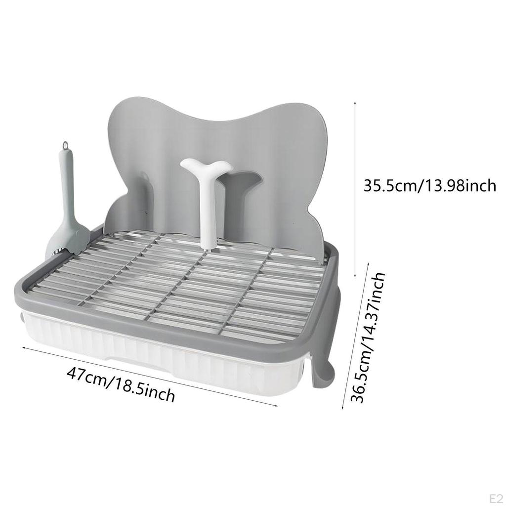 Dog Toilet Anti Splashing Lattice with Post Pets Training Tray for Small and Medium Dogs
