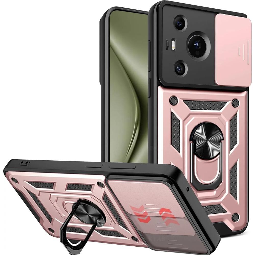 Чехол Armor Case для Huawei Pura 70 Ultra P70 Pro, защитный чехол для объектива с кольцом и магнитным держателем, чехол для полной защиты Business